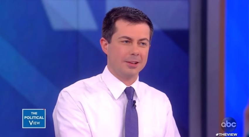 Democratic presidential candidate and former South Bend, Indiana, Mayor Pete Buttigieg on a February 6, 2020, episode of "The View." 