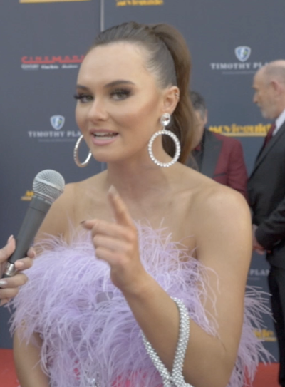 Madeline Carroll at the 28th annual Movieguide Awards in Hollywood, California, Jan. 24, 2020.