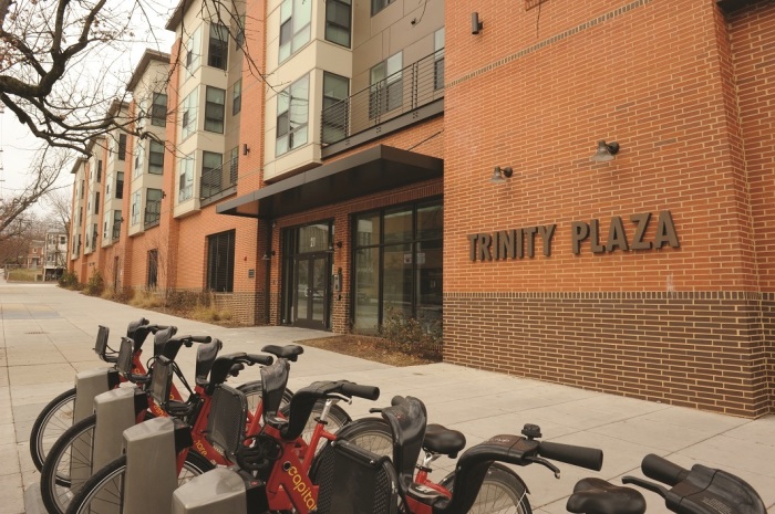 Trinity Plaza in SW Washington DC is a successful affordable housing development created through a partnership between a local faith-based organization and a developer.