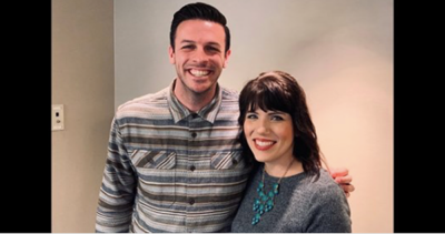 Seth Gruber with Melissa Ohden at the March for Life in January in Washington D.C.