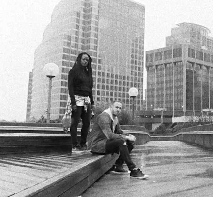Seth & Nirva on set of their video “Mercy,” Feb. 2020