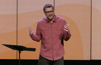 Lead Pastor Mark Batterson of National Community Church preaches, February 2020.