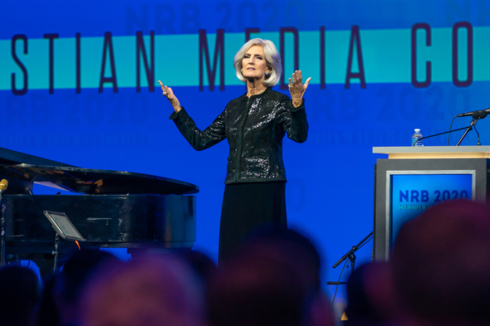 Anne Graham Lotz speaks at the Closing Gala Dinner at the NRB 2020 Christian Media Convention in Nashville, Tennessee, on February 28, 2020. 