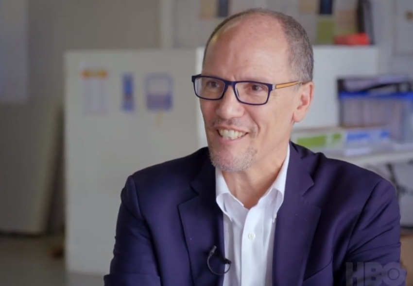 Democratic National Committee Chair Tom Perez in an interview on the program "Axios on HBO" uploaded to YouTube on Sunday, March 15, 2020. 
