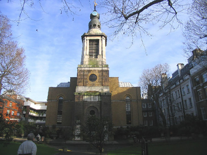 Church of St. Anne Soho in London, England, January 11, 2006. 