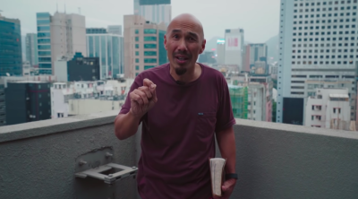 Francis Chan appears in video message on March 20, 2020.