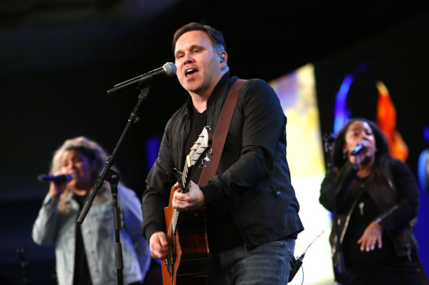 Matt Redman performs on stage at the Night of Worship during the 2019 NAMM Show opening day at the Anaheim Convention Center on January 24, 2019 in Anaheim, California.
