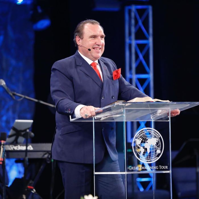 Pastor Rodney Howard-Browne is leader of Revival International Ministries and River at Tampa Bay Church in Tampa, Fl.