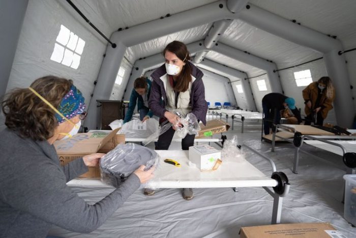 Samaritan's Purse set up an Emergency Field Hospital in East Meadow in New York City’s Central Park in response to the coronavirus, March 2020.
