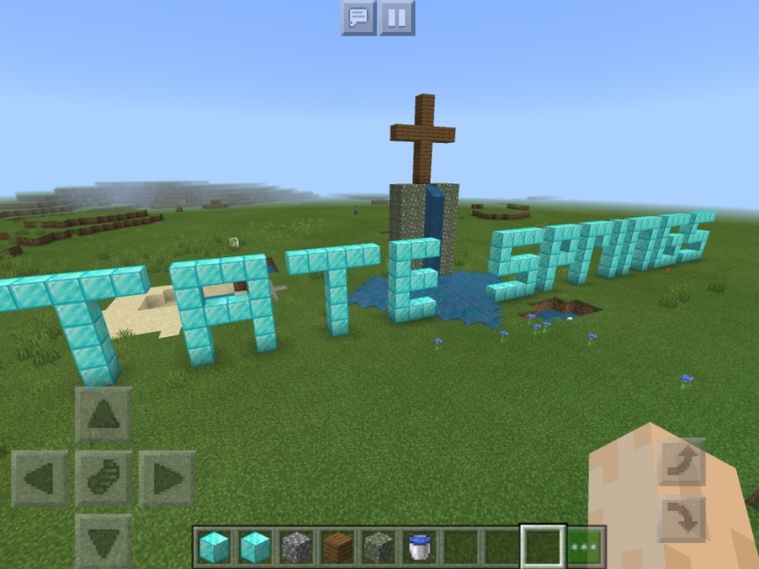 A customized Minecraft game by Tate Springs Baptist Church of Arlington, Texas. For Easter 2020, the church created a digital Easter Egg Hunt game. 