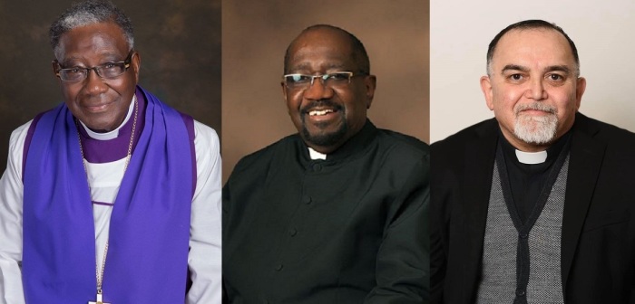 Coronavirus victims from (L-R): Bishop Timothy Titus Scott, Sr., of St. James Temple Church of God in Christ in Clarksdale, Miss.; Pastor Alvin Charles McElroy, of Friendship Baptist Church in Riverhead, N.Y.; and Father Gioacchino Basile, a priest of the Archdiocese of Newark, who had led Saint Gabriel Church in East Elmhurst, Queens.