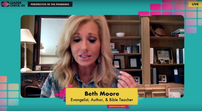 Evangelist and Bible teacher Beth Moore