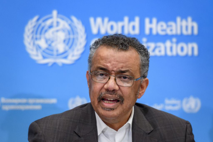 Director-General Tedros Adhanom Ghebreyesus speaks during a press conference following a WHO Emergency committee to discuss whether the coronavirus, the SARS-like virus outbreak that began in China constitutes an international health emergency, on January 30, 2020, in Geneva, Switzerland. The U.N. health agency declared an international emergency over the deadly coronavirus from China.