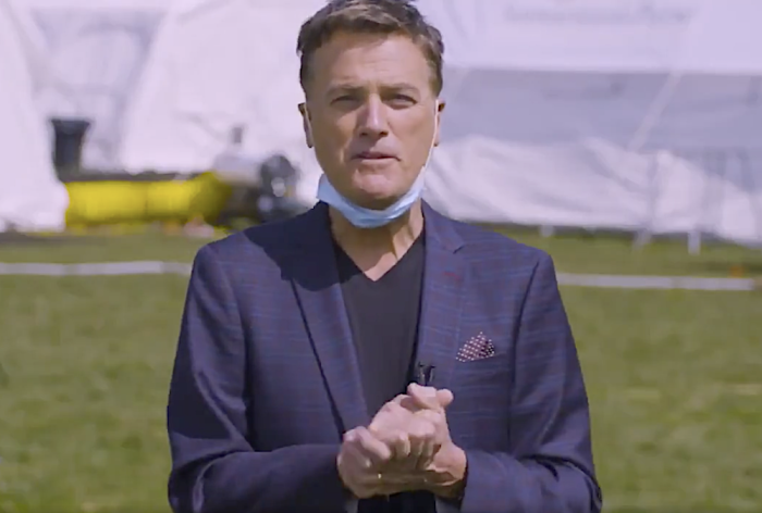 Franklin Graham and Michael W. Smith shared a message of hope from New York City's Central Park, April 13, 2020