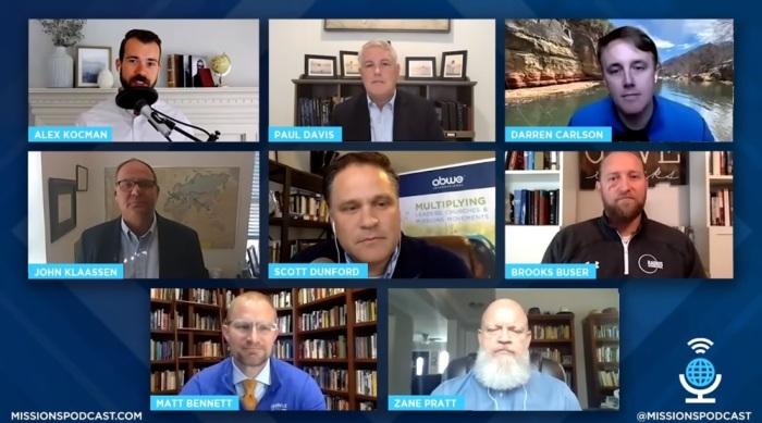 A group of experts and former missionaries discuss multiple topics on the April 27, 2020 episode of The Missions Podcast, uploaded to YouTube by ABWE International.