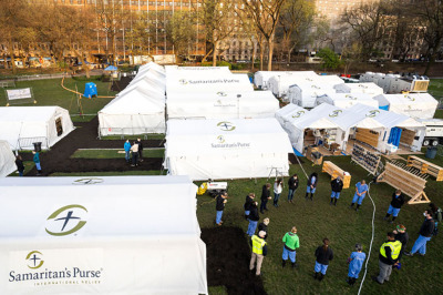 Samaritan's Purse field hospital in New York City, April 2020