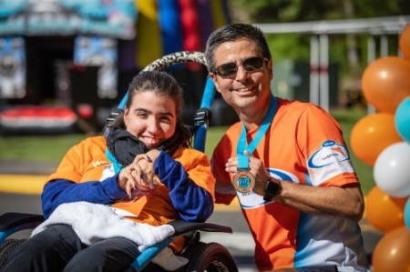 Edgar Sandoval Sr., World Vision US president, and his daughter Andrea.