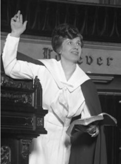 Aimee Semple McPherson (1890-1944), a popular yet controversial Pentecostal evangelist. 