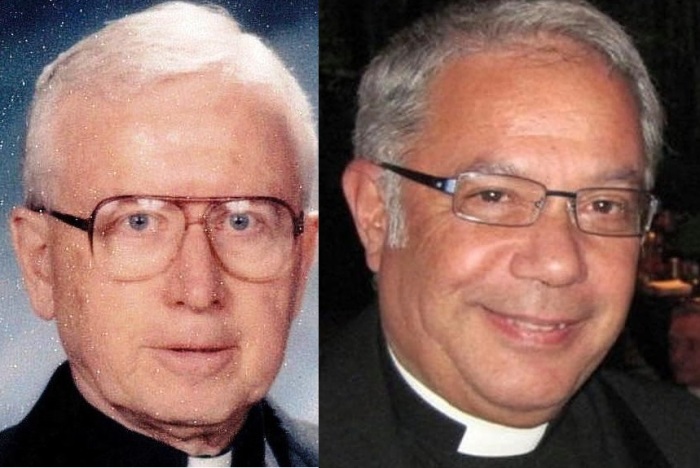 Monsignor Joseph Murphy (L) and Monsignor Richard J. Guastella (R) both died after battling the coronavirus after serving as pastors at St. Clare’s R.C. Church in Great Kills, Staten Island, NY.
