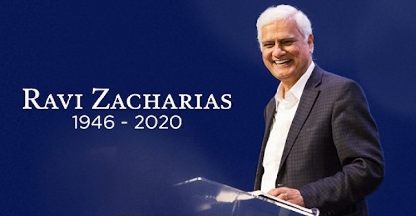 Ravi Zacharias, March 26, 1946 - May 19, 2020.