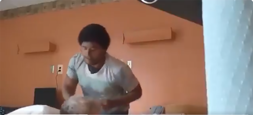 A 20-year-old Detroit man who was sent to a nursing home because he contracted COVID-19 was arrested for assault and battery after a video he shared on social media showed him repeatedly punching a 75-year-old patient in the head and face.