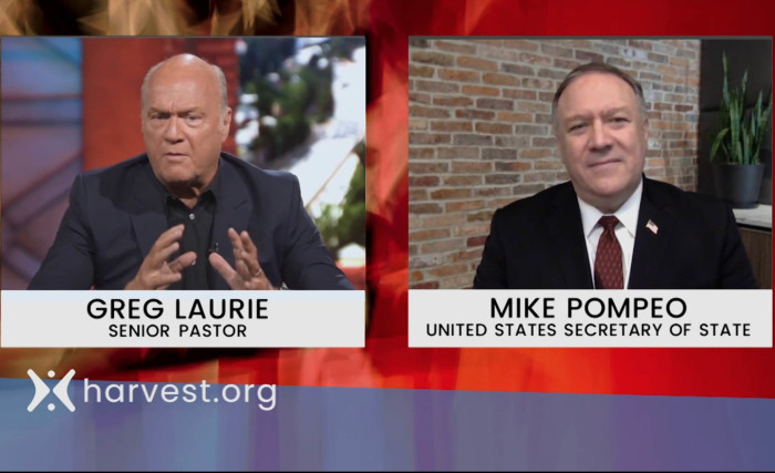Pastor Greg Laurie interviews U.S. Secretary of State Mike Pompeo