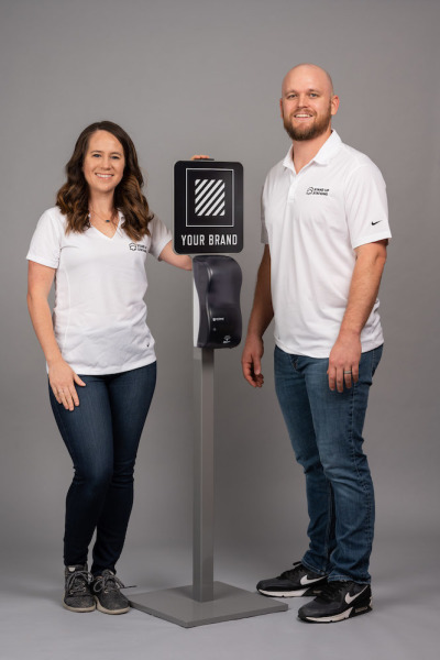 Christian couple Alex and Kelsey Carrol pivot their business to help prep churches, businesses reopen safely, May 2020