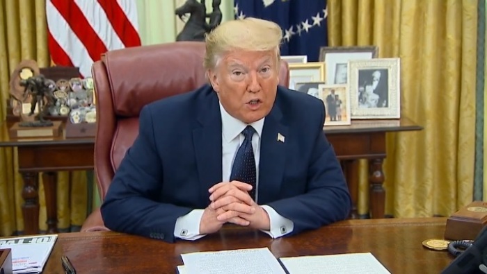 President Trump makes remarks during the signing ceremony of his executive order on liability protections for social media companies at the White House in Washington, D.C. on May 28, 2020.