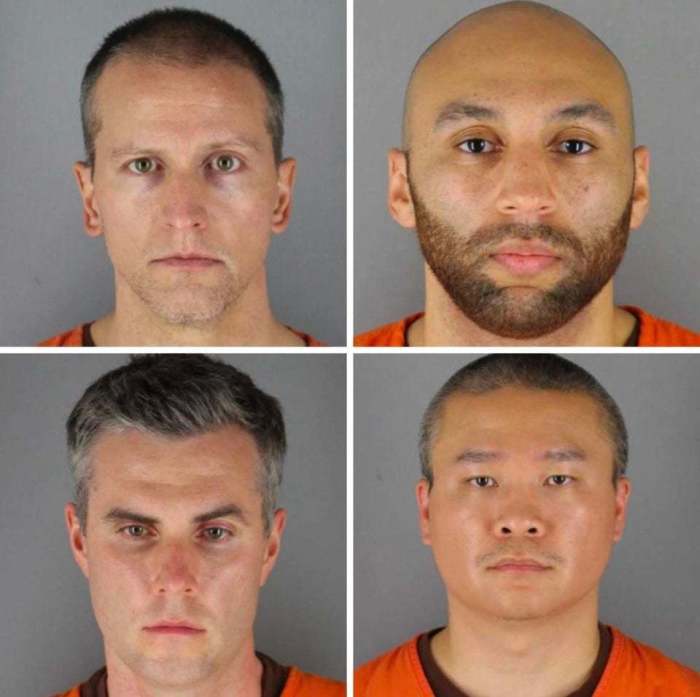 The four former Minneapolis Police Department officers charged in the death of George Floyd are: (clockwise from top L) Derek Chauvin, J Alexander Kueng, Thomas Lane and Tou Thao.