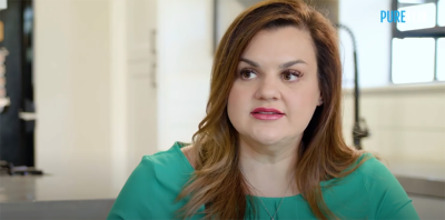 Abby Johnson seen in the trailer for 'Beautiful Lives.' 