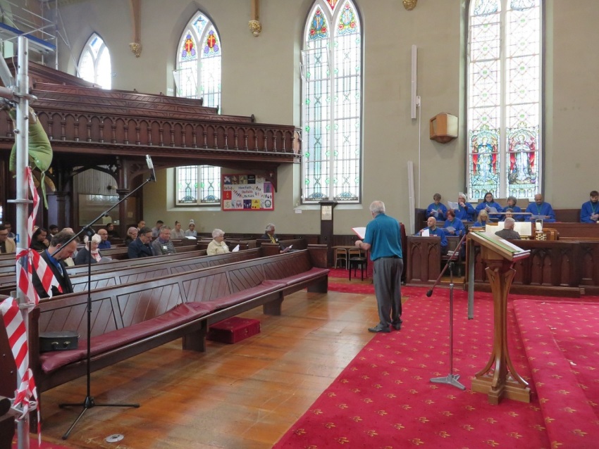 Worship service at Auckland Methodist Central Parish of Auckland, New Zealand.