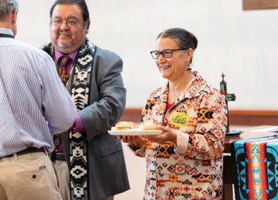Elona Street-Stewart, a member of the Delaware Nanticoke tribe, who at the 224th General Assembly in June 2020 became the first Native American General Assembly co-moderator for Presbyterian Church (USA). 