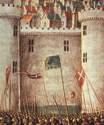 The siege of Antioch (1097-1098), which took place during the First Crusade. 