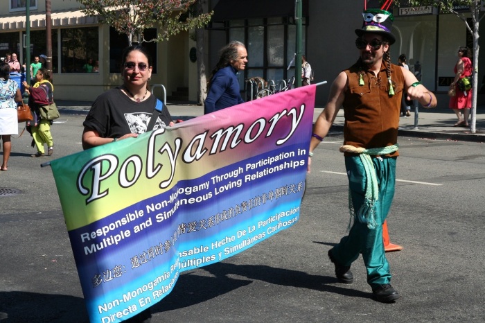 Polyamory supporters in Berkeley, Calif.