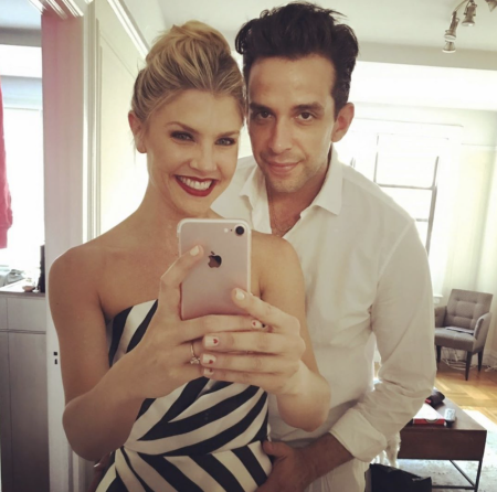 Nick Cordero and his wife, Amanda Kloots, seen in a photo shared in April 2020.