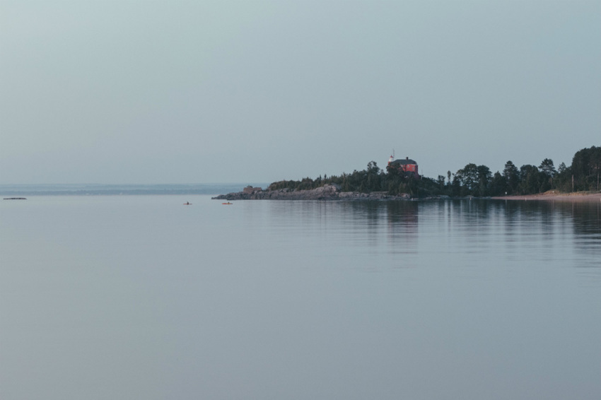 Early morning on Lake Superior at McCarthy’s Cove, near downtown Marquette, Michigan.
