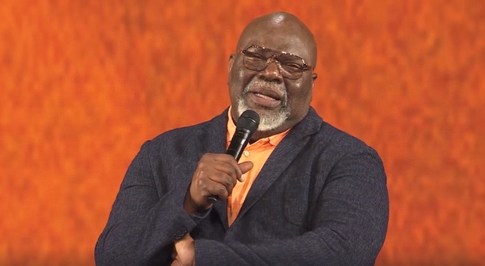 Bishop TD Jakes of The Potter's House of Dallas, Texas, giving a brief public service message to West Virginians in a Facebook video posted Friday, July 17, 2020. 