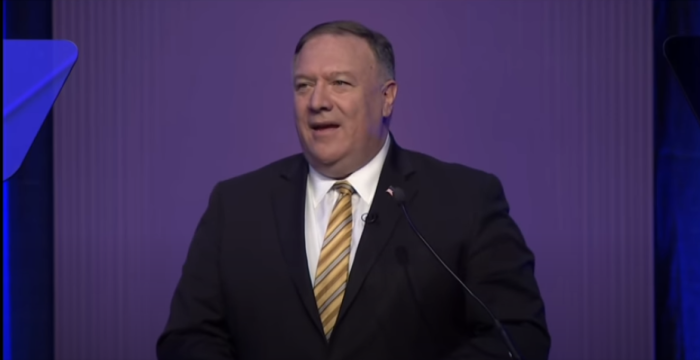 Secretary of State Mike Pompeo addresses the Family Leadership Summit, proclaiming that 'abortion quite simply isn't a human right.' 