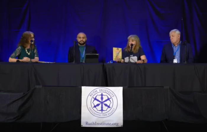 Panelists speak at the Ruth Institute's Summit for Survivors of the Sexual Revolution in Lake Charles, Louisiana, on July 18, 2020. 