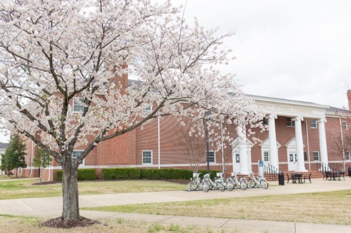The Bowld Student Commons at Union University, a private academic institution affiliated with the Tennessee Baptist Convention and based in Jackson, Tennessee. Photo taken in March 2020. 