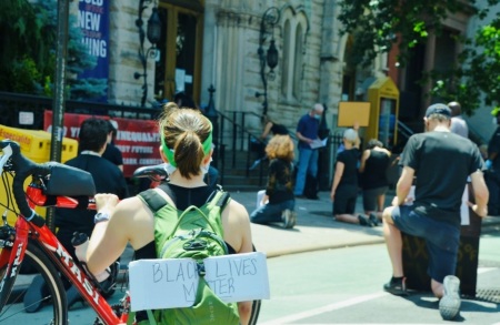 A vigil is held at Middle Collegiate Church in New York City.