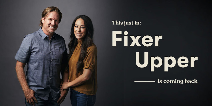 Chip and Joanna Gaines "Fixer Upper" reboot, 2020
