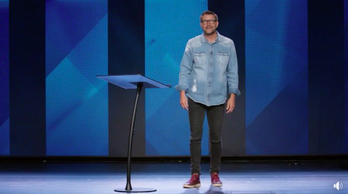 Pastor Mark Batterson speaks at the 2020 Promise Keepers Conference.