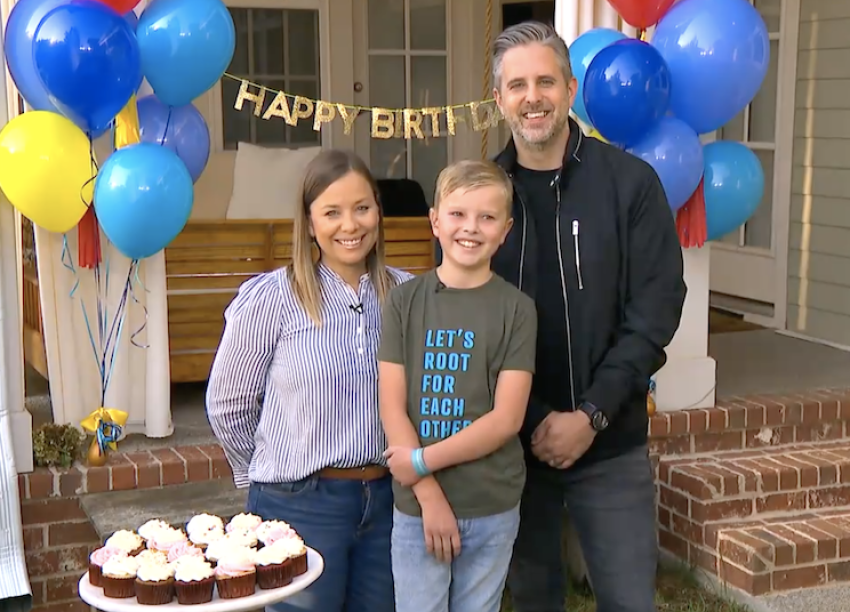 Matt, Sarah and Bowen Hammitt seen on "Good Morning America," on Sept. 9, 2020.