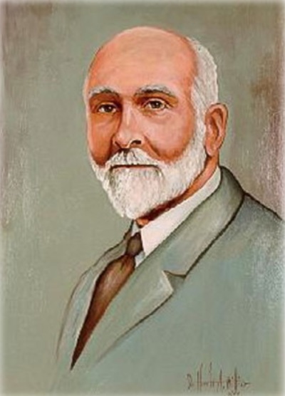 A portrait of Jonathan Goforth (1859-1936), a Canadian Presbyterian missionary who preached the Gospel in China. 