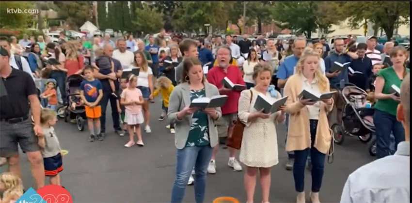 Three people were arrested in Moscow, Idaho, at a church-organized outdoor Psalm-singing event for not wearing masks outdoors in violation of the town’s masking orders.