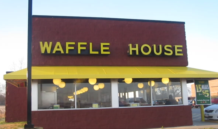 A Waffle House in Fort Worth, Texas.