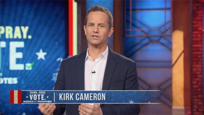 Two-part TBN broadcast special, “Think, Pray, Vote with Kirk Cameron,” 2020