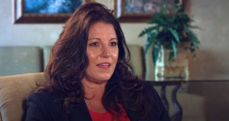 Christie Hutcherson, the founder of Women Fighting For America, speaks in a YouTube video published ahead of the "Heal our Land" bus tour.