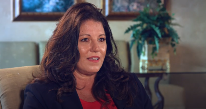 Christie Hutcherson, the founder of Women Fighting For America, speaks in a YouTube video published ahead of the "Heal our Land" bus tour.